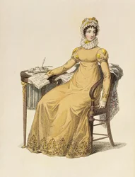 Dagskjole, modetallerken fra Ackermanns Repository of Arts