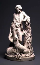 Derby hyrde, ca.1795 (biscuitporcelæn)