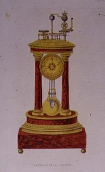 Design til et astronomisk ur, plade 139 fra Ackermanns 
