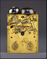 Detalje af The Barnard Tompion, Tompion and Banger, London, nr. 460, slående beslagsur, ca. 1708