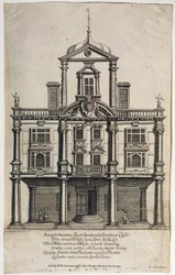 Dukes Theatre, Dorset Gardens, graveret af W. Sherwin (ca. 1645-1711) 1673