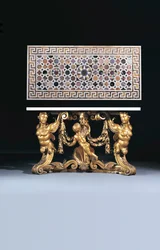 Tidlig George II sidebord, designet af Richard Boyle og William Kent