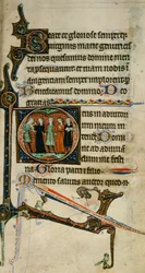 Egerton 1151 fol.47 Beboet initial 