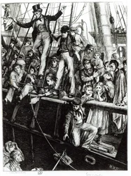 Emigrants Leaving Old England, fra magasinet The Graphic, 18. december 1869