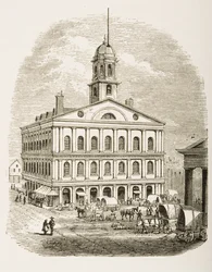 Faneuil Hall, Boston, ca. 1870, fra 