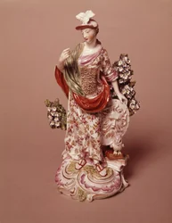 Figur af gudinden Athena, Derby Porcelain Works, ca. 1800 (porcelæn)
