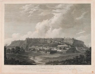 Fortress of Gwalior (streggravering, farvet)