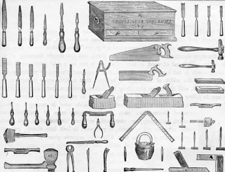 Gentlemans Toolkiste nr. 6, 1800-tallet