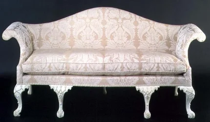 George III polstret og malet sofa, slutningen af 1700-tallet