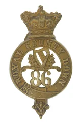 Glengarry-emblem, ca. 1874-81 (messing)