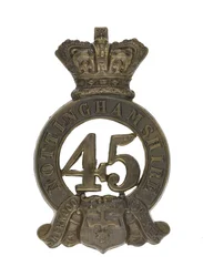 Glengarry-emblem, ca. 1874-81 (forgyldt metal)