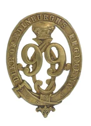 Glengarry-emblem, ca. 1875-81 (messing)