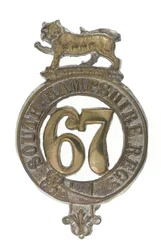 Glengarry-emblem, ca. 1875 (messing)
