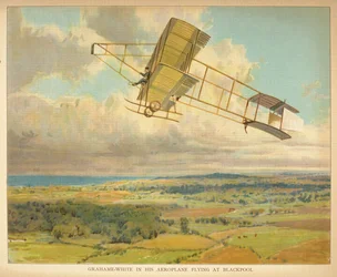 Grahame-White i hans Airplane Flying at Blackpool, fra 