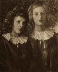 Hallam og Lionel Tennyson, sønner af Alfred Lord Tennyson (1809-92)