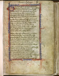 Harley 2392, f.1 Troilus and Criseyde, af Geoffrey Chaucer (vellum)