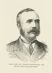 Henry Campbell-Bannerman som Chief Secretary for Irland (gravering)