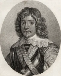 Henry Rich, graveret af Geremia, illustration fra "A catalogue of Royal and Noble Authors, Volume III", udgivet i 1806