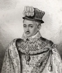 Henry Stewart, graveret af Rivers, illustration fra 