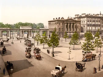 Hyde Park, London (håndfarvet foto)