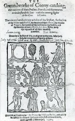 Illustration af Groundworke of Conny-catching, 1592