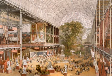 Interiør fra den internationale udstilling i 1862