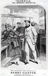 Isabella the Barbers Daughter, reklame for Harry Cliftons musik, 1865