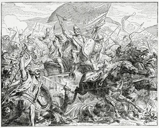 Jan Zizka på den vindende side i slaget ved Grunwald i 1410, 1882