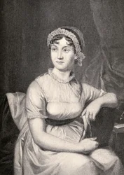 Jane Austen (1775-1817) illustration fra 