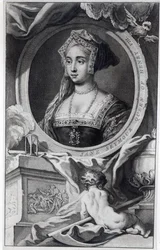 Jane Seymour, graveret af Jacobus Houbraken, 1746