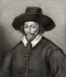 John Holles, graveret af Bocquet, illustration fra "A catalogue of Royal and Noble Authors, Volume II", udgivet i 1806