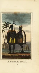 Khoikhoi mand og kvinde, Sydafrika