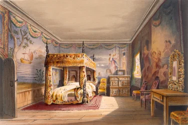 King Charles-værelse, Cotehele House, ca. 1830-40,