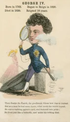 Kong George IV (akvatint)