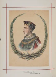 Kong Henry V, illustration fra 