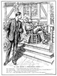 LLoyd George og Bonar Law diskuterer udsigten til et parlamentsvalg i februar 1920