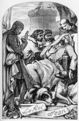 La Vie et la Mort du roi Jean (The Life and Death of King John) - (John Lackland) Illustration i "" Works completes de William Shakespeare"" 1866 - Illustrationerne og den generelle form for denne udgave er lånt fra Cassells illustrerede Shakespeare, pub