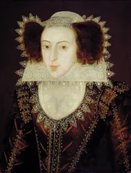 Lady Francis Fairfax, ca. 1610 (olie på egetræspanel)