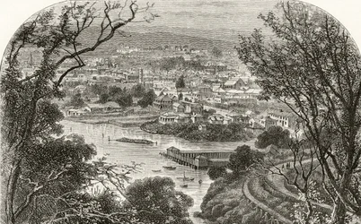Launceston, Tasmanien, ca. 1880, fra 