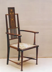Liberty & Co. stol (satintræ)