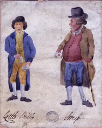 Little Billy and Sweep, begyndelsen af det 19. århundrede (wc på papir)