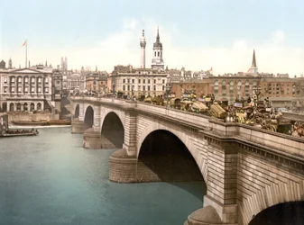 London Bridge (håndfarvet foto)