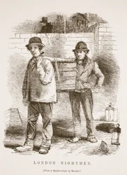 London Nightmen, fra daguerreotypiet af Richard Beard, illustration fra London Labour og London Poor af Henry Mayhew, pub. 1862
