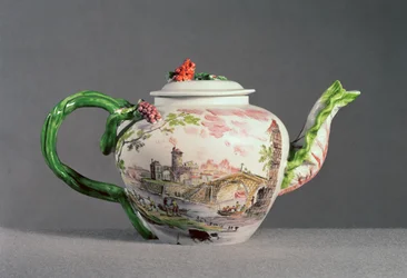 Longton Hall tekande, ca. 1755 (porcelæn)