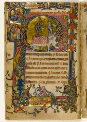 MS 1-2005, fol. 235v: Death Striking, historiseret initial 