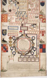 MS Lewis E 201 afsnit 7, Chronicle of the History of the World from Creation to Woden, with a genealogy of Edward IV, c.1461