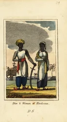 Mand og kvinde fra Hindustan og Hindustan
