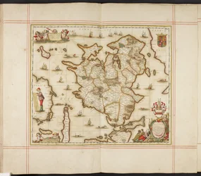 Kort over Sjælland