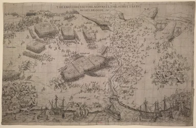 Maps.C.C.5.a.409 Slaget ved Pinkie, ca. 1547-48 (gravering)