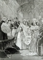 Ægteskab mellem dronning Victoria (1819-1901) og prins Albert (1819-61) i St. James